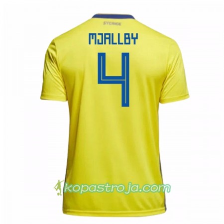 Billiga Fotbollströjor Sverige Mjallby 4 WM 2018 Hemma tröja